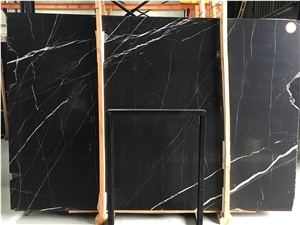 Oriental Black Marquina Marble Slabs & Floor Tiles