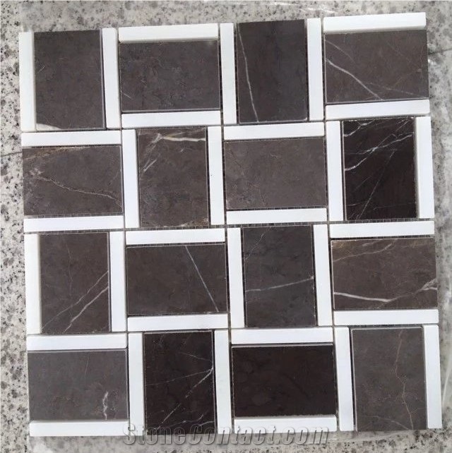 Pietra Grey Graphito Marble Wall Mosaic Tile Price