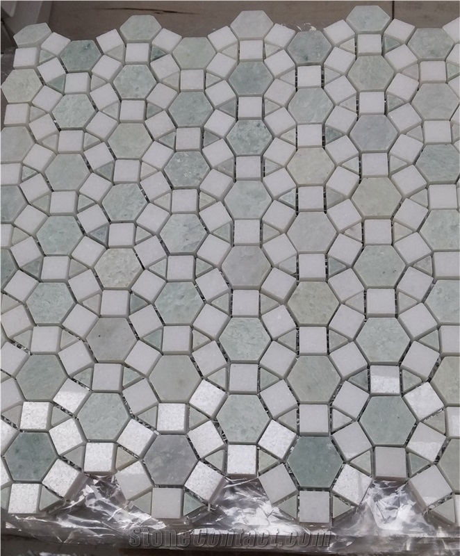 Pure White Basketweave Marble Mosaic Tile Price