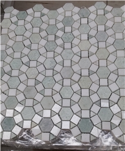 Pure White Basketweave Marble Mosaic Tile Price