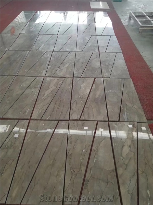 Purple Grey Marble Slabs & Walling Flooring Tiles