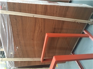 Red Wood Grain Onyx Slabs & Walling Flooring Tiles