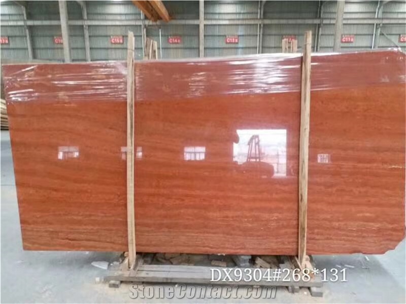 Rose River Red Travertine Slabs & Wall Floor Tiles