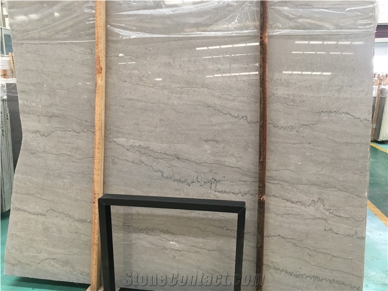 Silver Grey Seawave Marble Slabs & Flooring Tiles