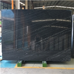 Silver Wave Wooden Brown Marble Slabs & Tiles