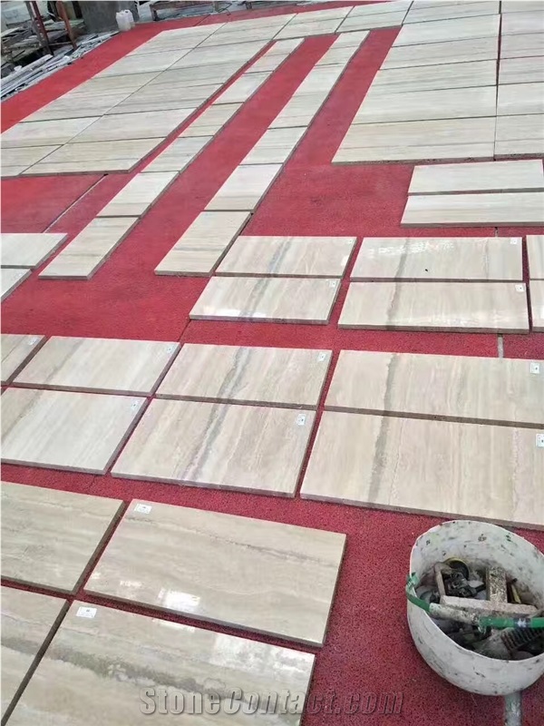 Travertine Silver Marthe Slabs Floor Tiles