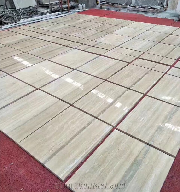 Travertino Romano Silver Fosse Floor Tiles