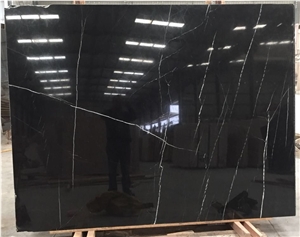 Whosale Cheap Marquina Black Marble Slabs Price