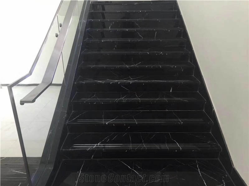 Whosale China Marquina Marble Steps Riser