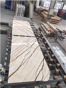 Whosale Turkey Rich Gold Marble Slabs Tiles Price