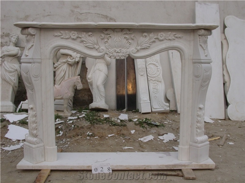 Beautiful French Style Marble Fireplace Mantels