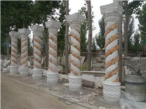 Big Marble Roman Pillars