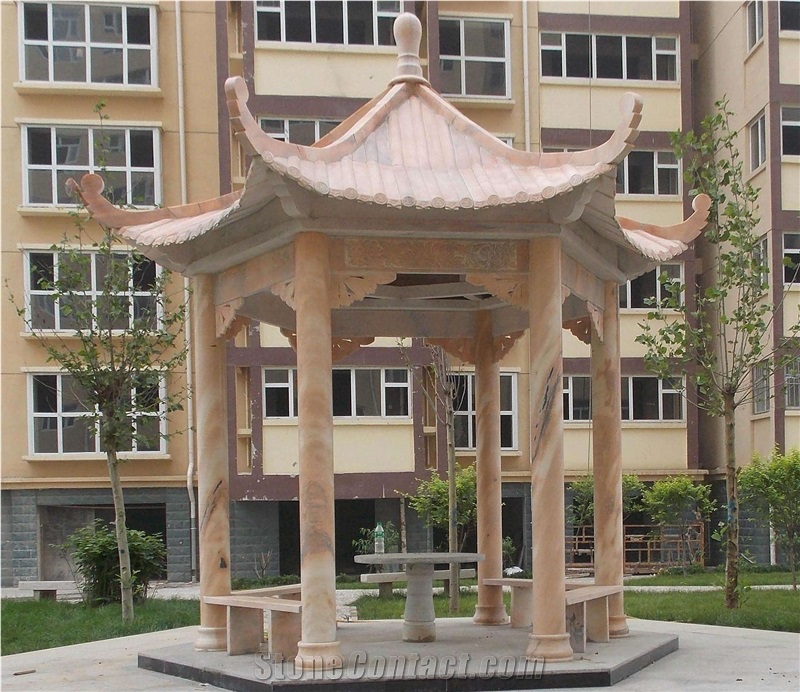 Chinese Style Marble Garden Pavilion