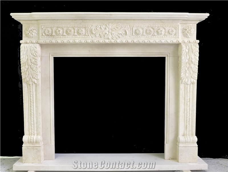 Classic Hand Carved Indoor Mantel