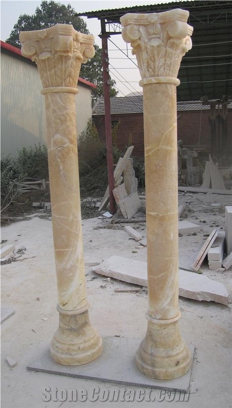 Hand Carved Stone Columns