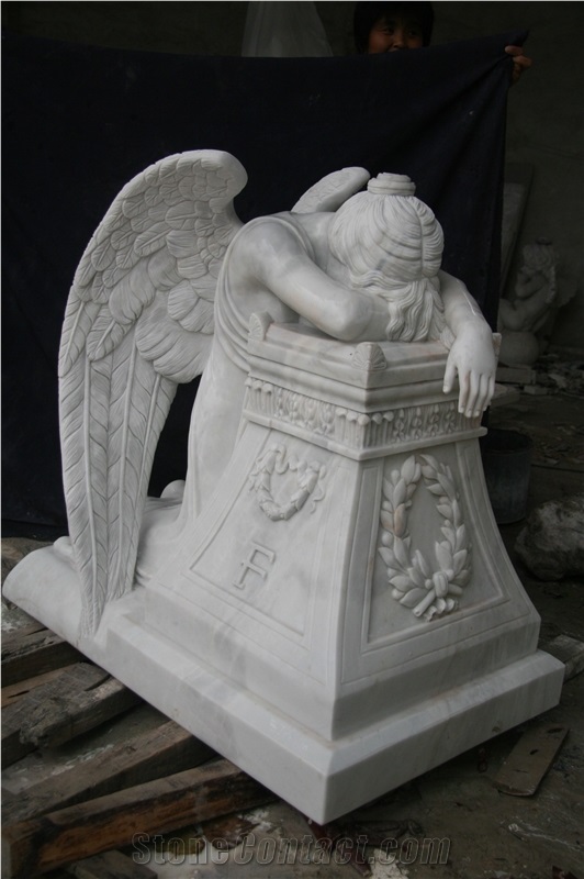 Hand Carved Weeping Angel Statues from China