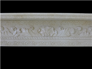 Nice Hand Carved Marble Fireplace Mantel
