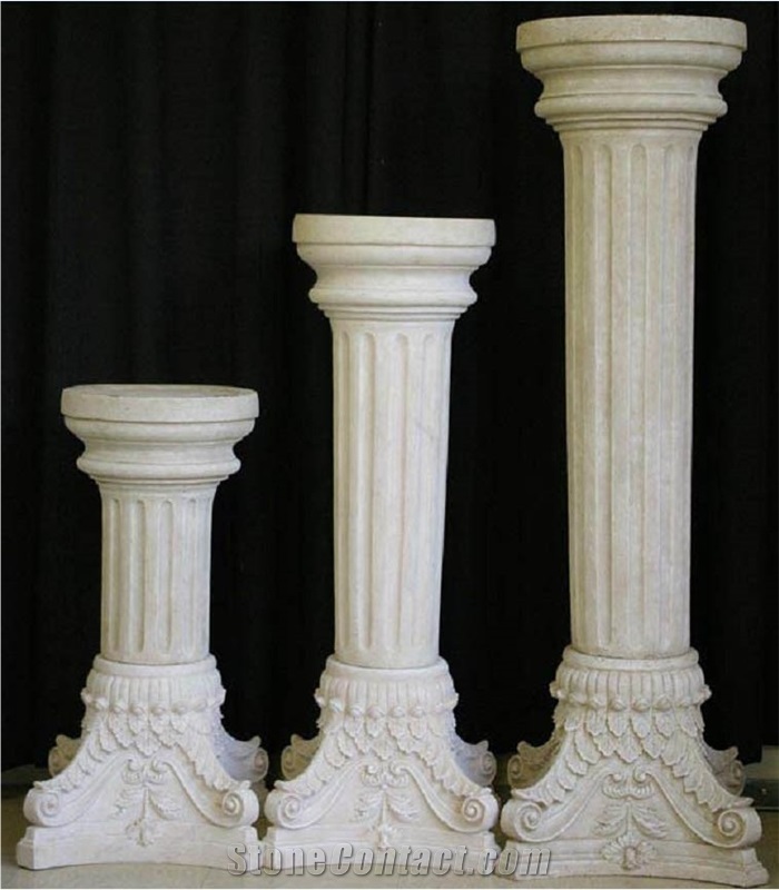 White Marble Pillars