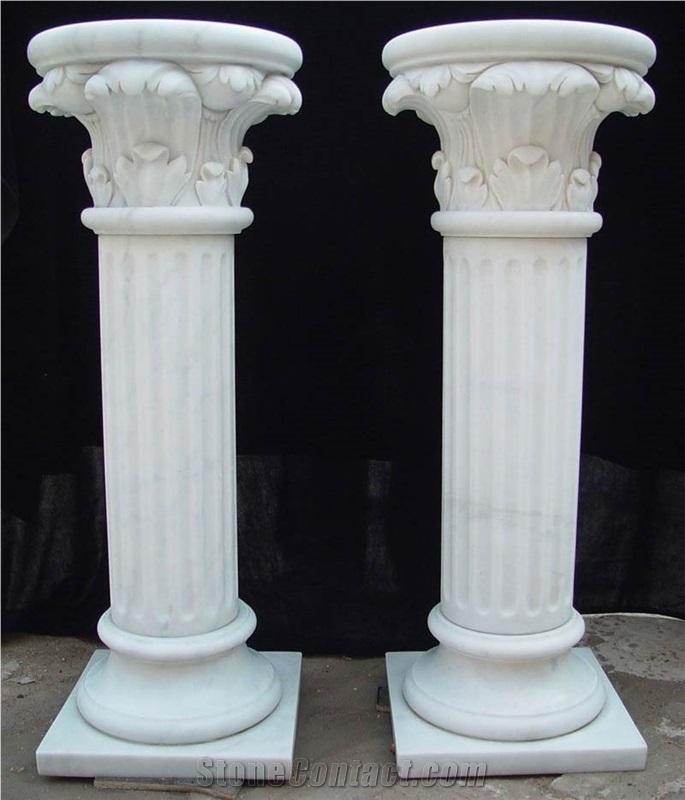 White Marble Pillars