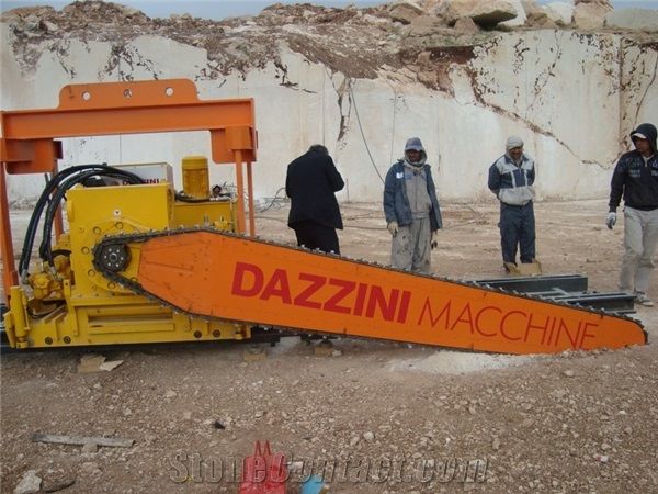 Quarry Chainsaw Machine Qst3000d on Cat432d Backhoe
