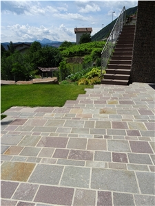 Porphyry Tiles Natural Surface, Porfido Trentino