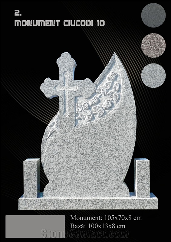 Monument Funerar, G623 Grey Granite Monument