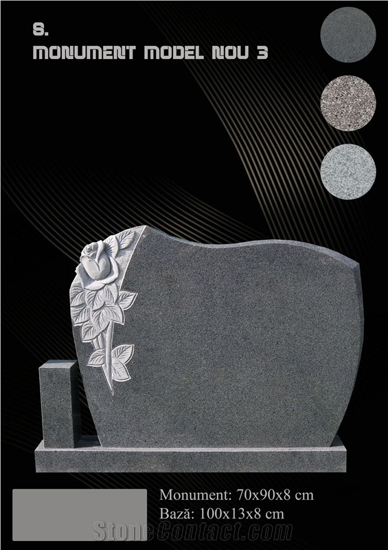 Monument Funerar, G623 Grey Granite Monument