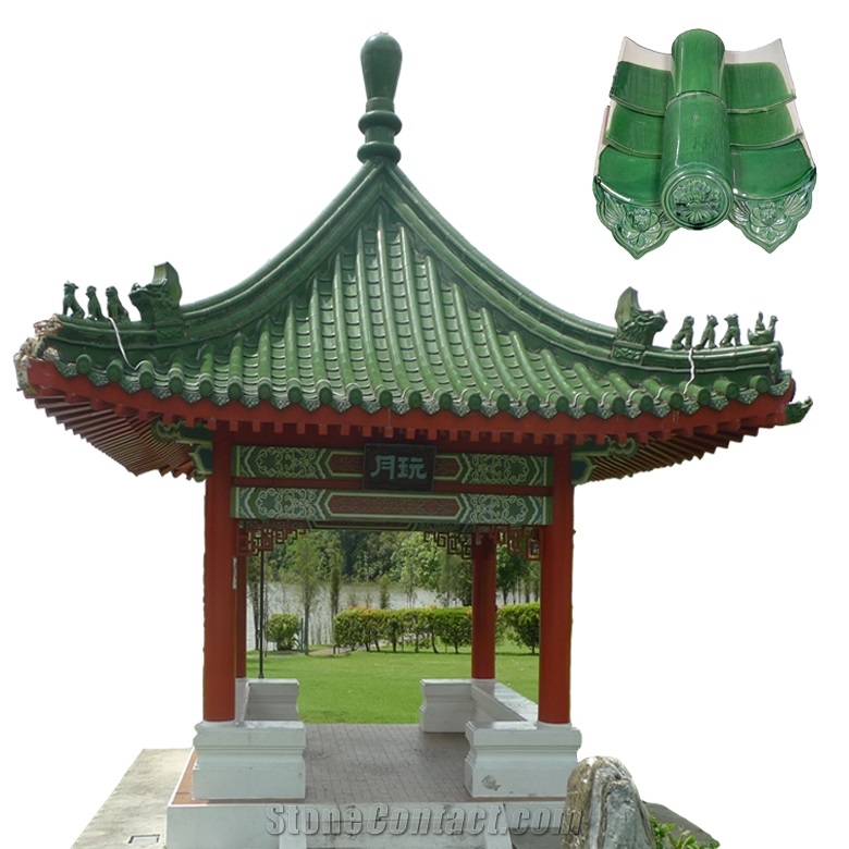 Chinese Outdoor Gazebo Antique Roofing Tiles