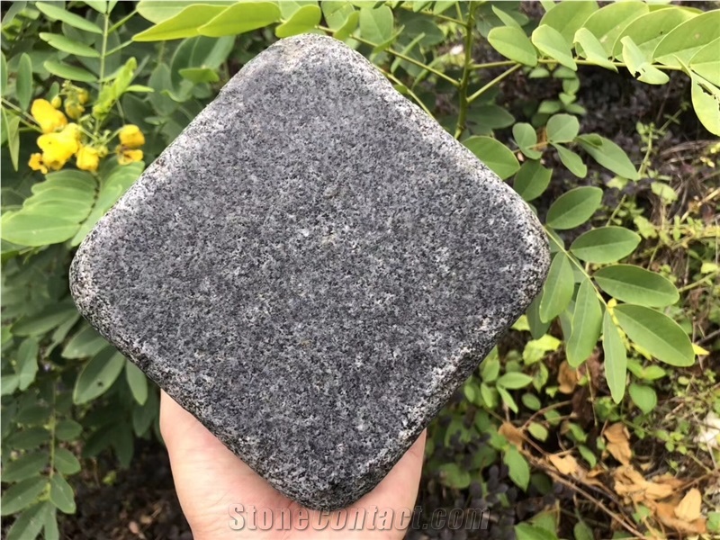 Granite Paving Cube Stone G654 Mid Grey