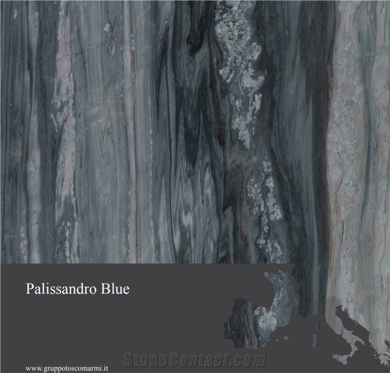 Palissandro Blue, Crevola Blue Marble