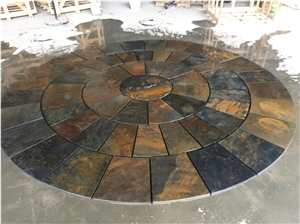 Rusty Slate Stone Flooring Paving Slate Cover