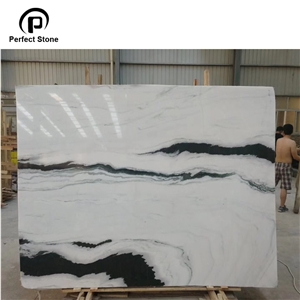 Panda White Marble 2cm Slab Stock Slab