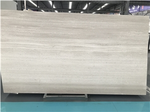 Grey White Wooden Marbles Slab China Factory Stone