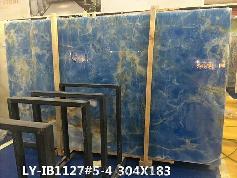 Nature Blue Onyx Backlit Slabs,Flooring,Agate Mosa