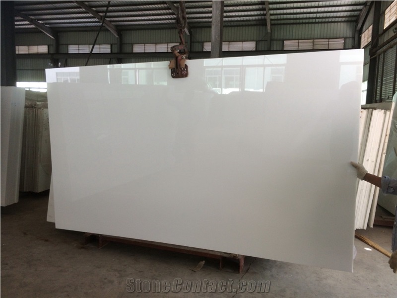 Super White Nano Glass Crystallize Slab