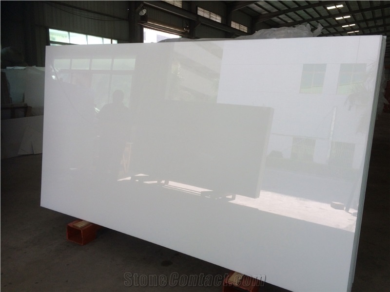 Super White Nano Glass Slab for Interior Wall