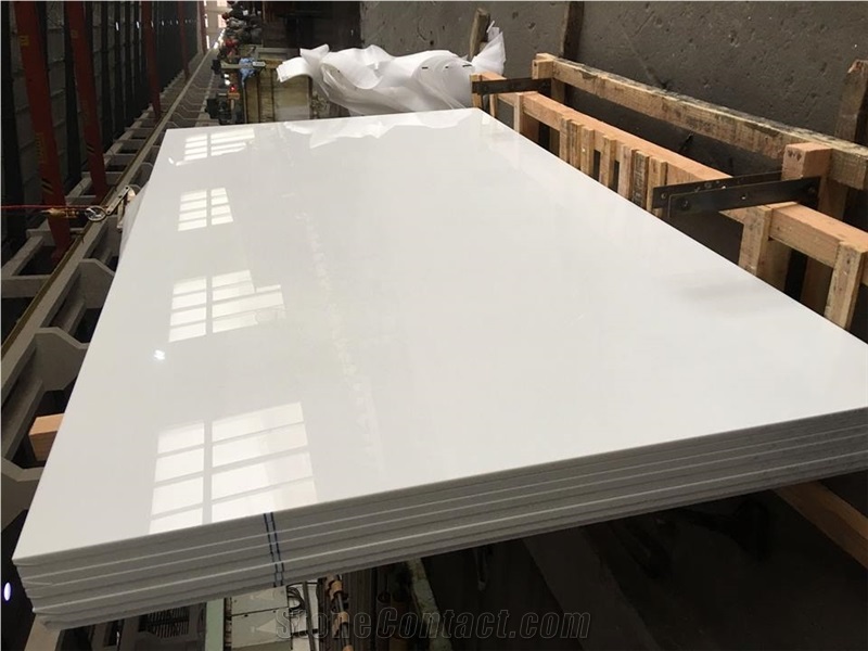 Super White Nano Glass Slab for Interior Wall