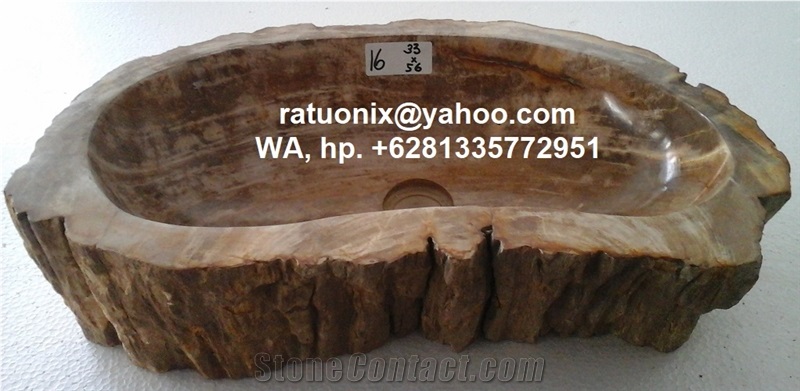 Sink- Fosil Wood Stone