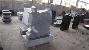 Imperial Grey Granite Monument with Cross Shape