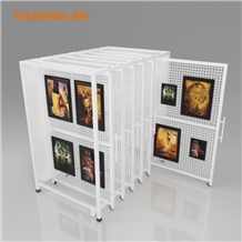 Oil Painting Sliding Showroom Display Stand