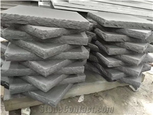 Grey Sandstone Block Treads Steps