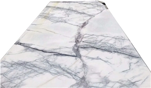 Milas Lilac White Marble With Black Veins