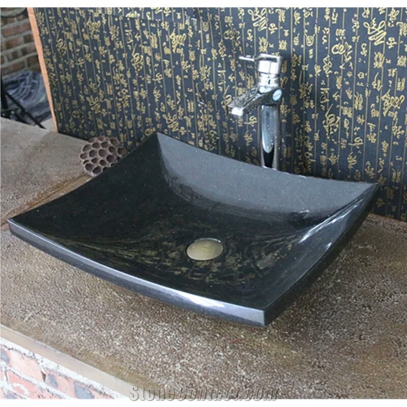 China Black Granite Wash Basin,Black Granite Sinks