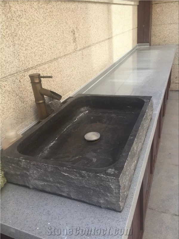 China Blue Limestone Sink,Blue Limestone Wash Sink