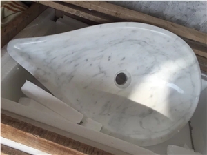 Guangxi White Marble Sink, China White Marble Sink