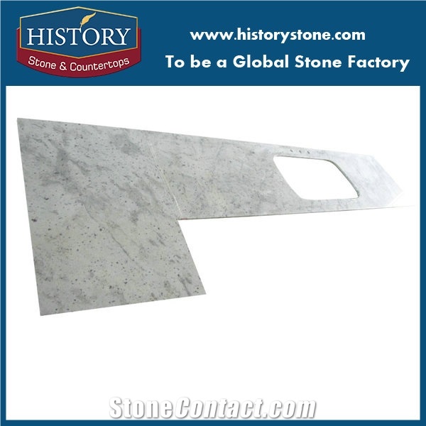 White Granite Island Countertop for Kitchen