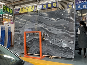Black Crystal Marble for Wall and Floor Covering