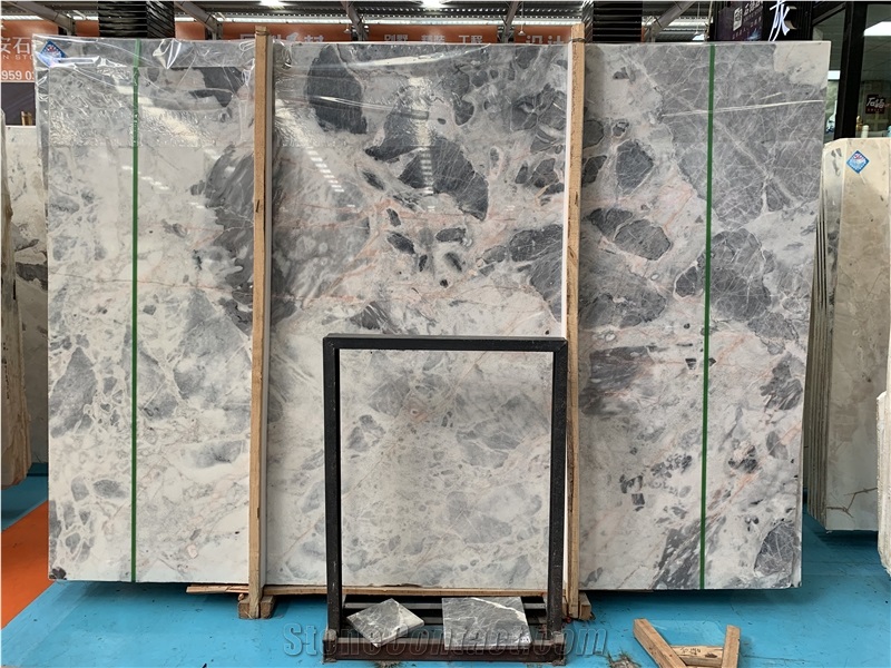 Fantastic White&Grey Marble with Veins Slabs&Tiles
