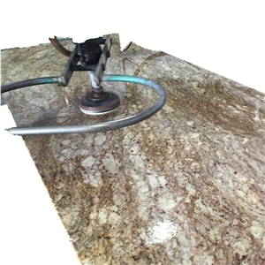 Brazil Royal Gold Granite Slab for Kitchen Countertop