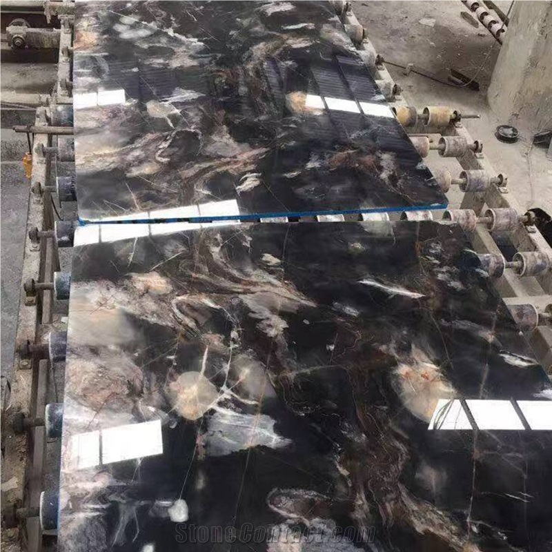 Fantasy Black Marble Slabs and Tiles